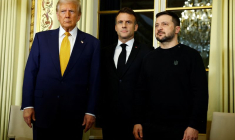 Le président français Macron rencontre le président élu américain Trump et le président ukrainien Zelensky à Paris