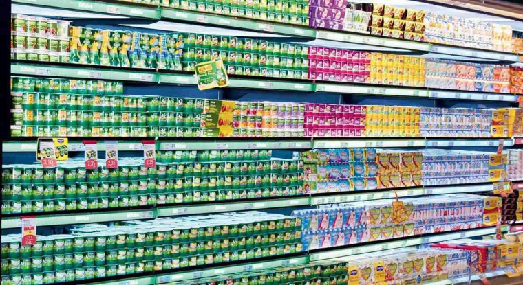 Le titre du géant français de l'agroalimentaire perd 30% sur un an. (© Danone)