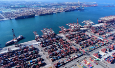 Le port de Qingdao, dans la province de Shandong, en juillet 2025 ( AFP / - )