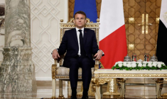 Le président français Macron en visite en Égypte