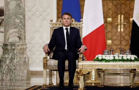 Le président français Macron en visite en Égypte