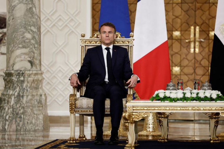 Le président français Macron en visite en Égypte