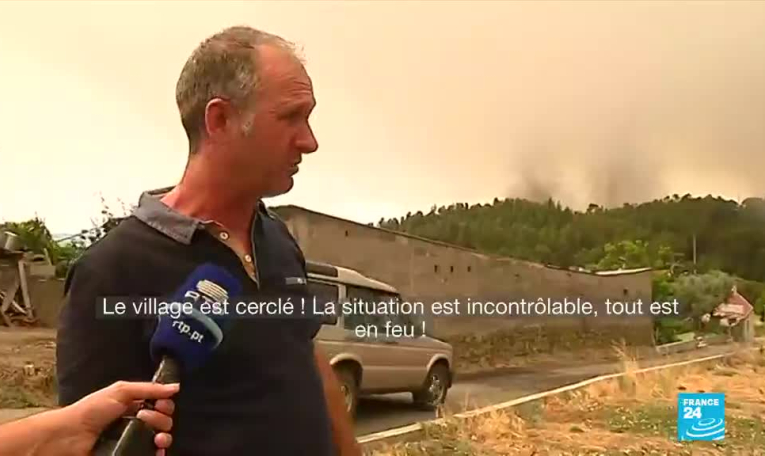 Incendies au Portugal : état d'alerte dans le centre du pays