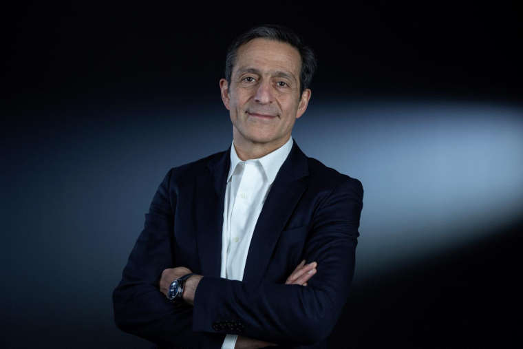Martin Ajdari, président de l'Autorité de régulation de la communication audiovisuelle et numérique (Arcom),à Paris le 31 janvier 2025. ( AFP / THOMAS SAMSON )