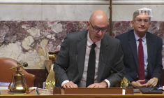 Orages: fuite dans le plafond de l'Assemblée pendant le discours de Bayrou