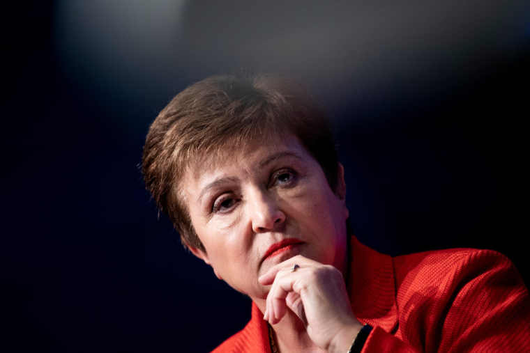 La directrice du Fonds monétaire international, Kristalina Georgieva, anticipe «une récession au moins aussi grave que celle observée durant la crise financière mondiale de 2008-2009, sinon pire» (© B.Smialowski / AFP)