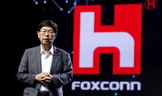 Young Liu, PDG de Foxconn, en 2023, à Taiwan ( AFP / I-HWA CHENG )