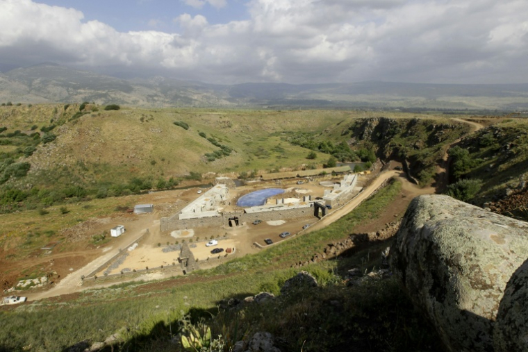 Le complexe touristique "Hosn Al-Wazzani" (la forteresse d’Al-Wazzani) situé dans la partie sud de la vallée de la rivière Wazzani, à la frontière entre le Liban et Israël, le 12 avril 2010 ( AFP / JOSEPH EID )