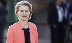 Ursula von der Leyen à Paris, le 11 février 2025. ( AFP / LUDOVIC MARIN )