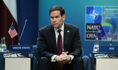 Le secrétaire d'Etat américain Marco Rubio à Helsingborg, en Suède le 22 mai 2026 ( POOL / Julia Demaree Nikhinson )