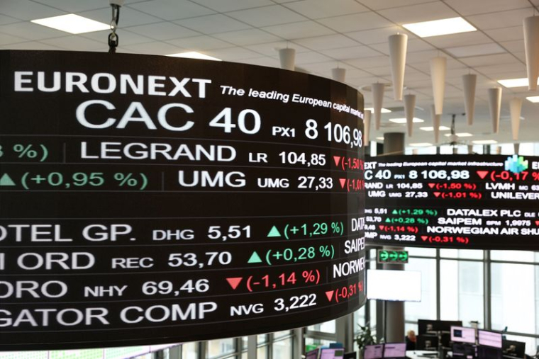 Bourse Euronext dans le quartier d'affaires de La Défense à Paris