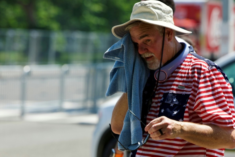 Lors d'un épisode de canicule à Washington, le 3 juillet 2026 ( AFP / Amid FARAHI )