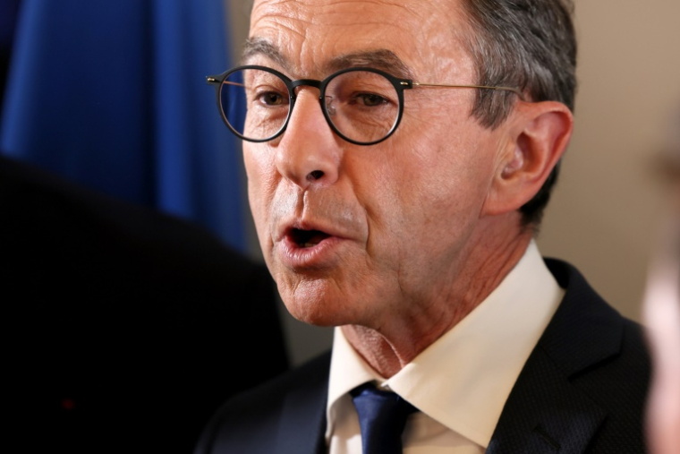 Le ministre de l'Intérieur Bruno Retailleau le 18 mai 2025 à Paris ( AFP / Kiran RIDLEY )