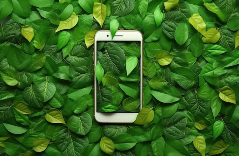(Crédits photo : Adobe Stock - Smartphone durable et écoresponsable plus respectueux de l'environnement)