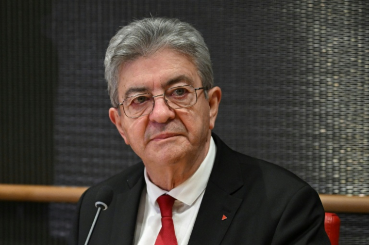 Le chef de la France Insoumise Jean-Luc Melenchon à Paris le 6 décembre 2025 ( AFP / Bertrand GUAY )