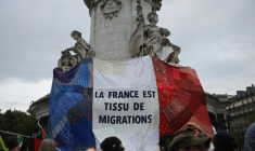 Mobilisation syndicale à Paris, le 25 juillet 2024 ( AFP / OLYMPIA DE MAISMONT )
