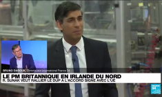 Après un accord "historique", Rishi Sunak en mission en Irlande du Nord pour convaincre