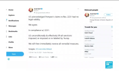 Accord sur le nucléaire iranien : des gestes américains pour réactiver l'accord de 2015