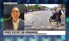 Manifestations anti-coup d'Etat en Birmanie : la police est passée à l'offensive, plusieurs blessés