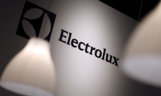 Le logo d'Electrolux lors du salon IFA à Berlin