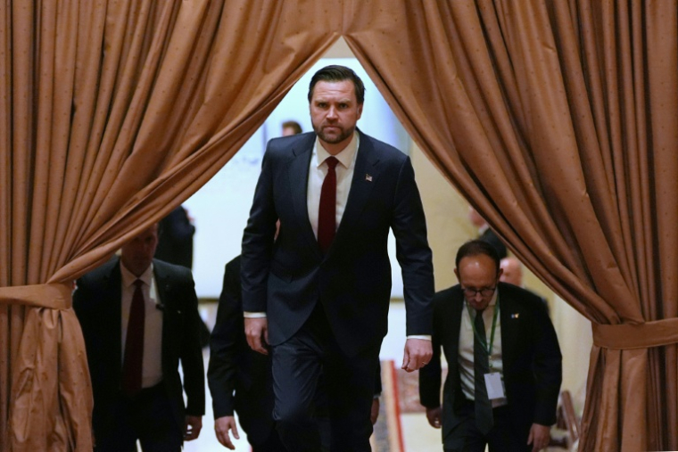 Le vice-président américain JD Vance, le 11 avril 2026 à Islamabad ( POOL / Jacquelyn Martin )