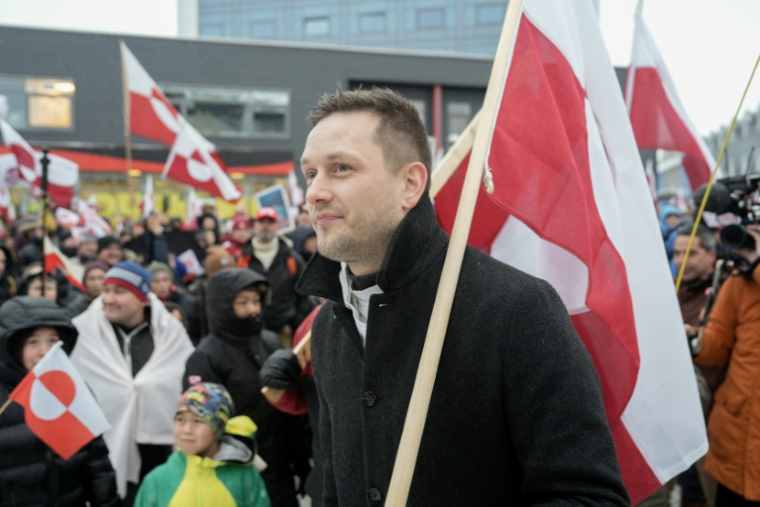 Le Premier ministre groenlandais Jens-Frederik Nielsen, le 17 janvier 2026 à Nuuk ( AFP / Alessandro Rampazzo )