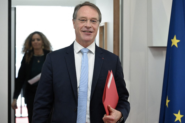 François Asselin à Puteaux, le 20 mars 2024. ( AFP / BERTRAND GUAY )