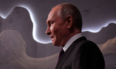 Photo d'archives du président russe Vladimir Poutine lors d'un sommet à Astana