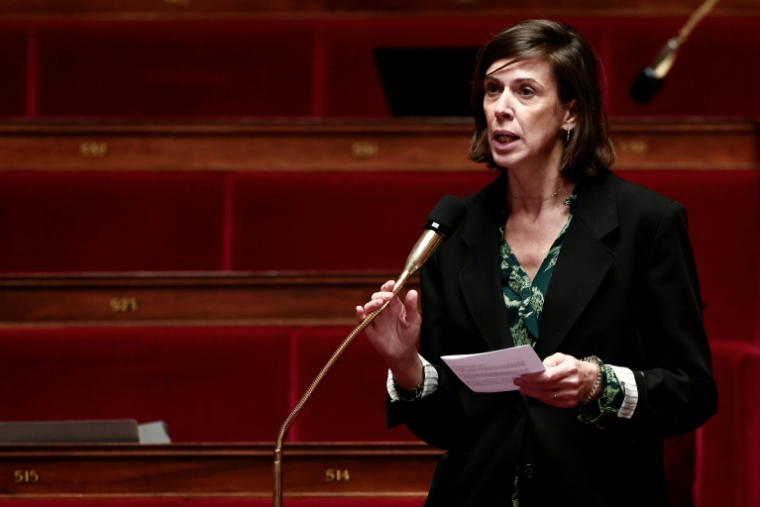 La députée Sandrine Runel à l'Assemblée nationale le 5 novembre 2025 ( AFP / Thibaud MORITZ )