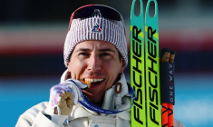 Biathlon - Cérémonie de victoire du sprint 10km hommes