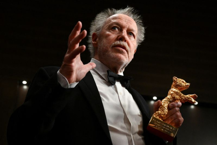 Photo de Nicolas Philibert au festival de cinéma de Berlin