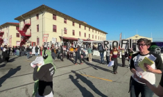 Etats-Unis: manifestation devant une conférence d'OpenAI à San Francisco