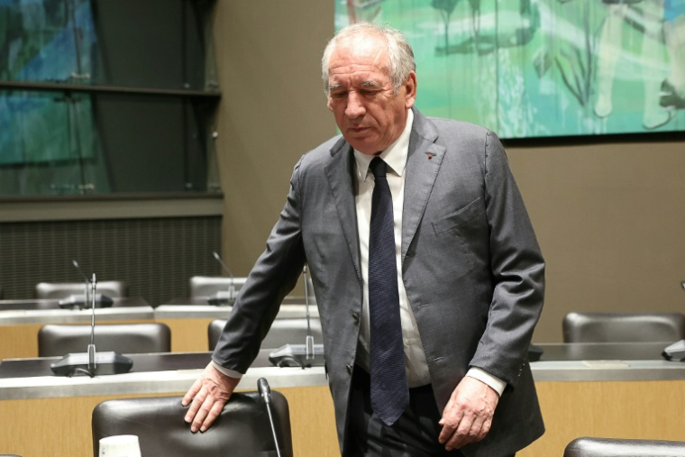 François Bayrou devant la commision d'enquête parlementaire de l'Assemblée nationale, le 14 mai 2025 ( AFP / ALAIN JOCARD )