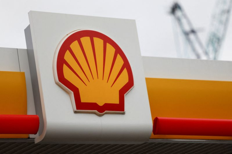 Le logo de Shell sur une station-service dans le sud-est de Londres