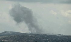 Frappe israélienne près du village d'al-Taybeh, dans le sud du Liban, le 10 avril 2026  ( AFP / Abbas Fakih )