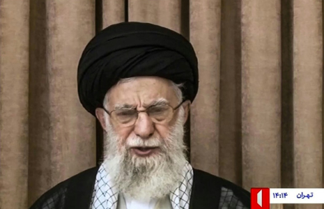 Capture vidéo du discours  guide suprême iranien, l'ayatollah Ali Khamenei, le 26 juin 2025 ( IRIB NEWS AGENCY / - )