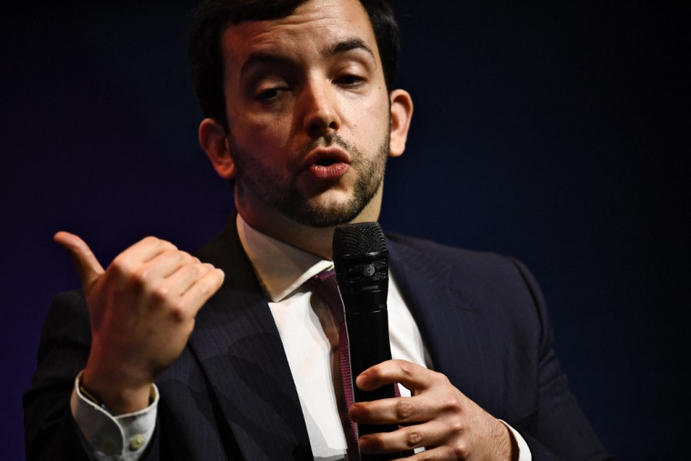 Jean-Philippe Tanguy, à Bordeaux, le 7 septembre 2024 ( AFP / CHRISTOPHE ARCHAMBAULT )