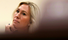 L'élue républicaine au Congrès américain Marjorie Talor Greene, lors d'une audition de la sous-commission DOGE au Capitole de Washington, le 12 février 2025 ( AFP / Alex Wroblewski )