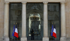 L'entrée du Palais de l'Élysée