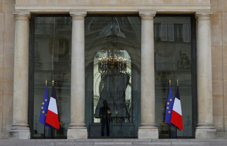 L'entrée du Palais de l'Élysée