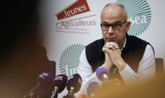 Arnaud Rousseau à Paris, le 13 février 2024. ( AFP / GEOFFROY VAN DER HASSELT )