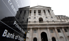 Le bâtiment de la Banque d'Angleterre (BoE) à Londres
