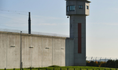 La prison de Condé-sur-Sarthe, dans l'Orne, le 14 octobre 2025 ( AFP / JEAN-FRANCOIS MONIER )