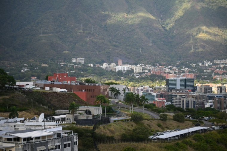 L'ambassade américaine à Caracas, le 9 janvier 2026 ( AFP / Federico PARRA )