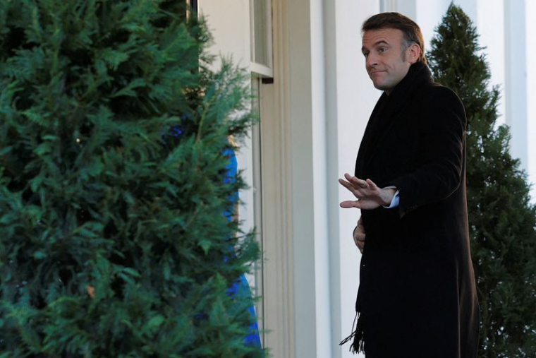 Emmanuel Macron arrive à la Maison Blanche à Washington