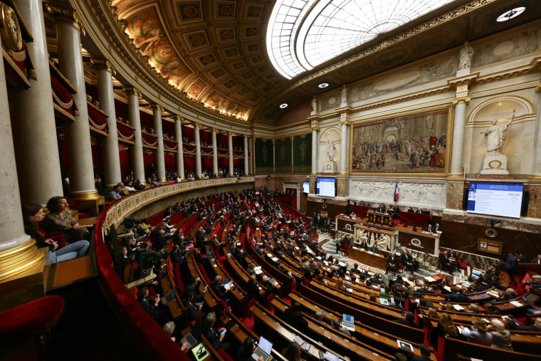 L'Assemblée nationale, le 7 novembre 2023. ( AFP / THOMAS SAMSON )
