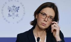 Amélie de Montchalin, le 16 avril 2025, à Paris ( AFP / LUDOVIC MARIN )