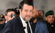 Matteo Salvini à Palerme, en Italie, le 20 décembre 2024. ( AFP / ALBERTO PIZZOLI )
