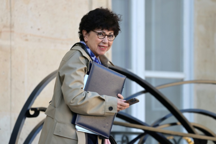 La ministre française de la Transition écologique Monique Barbut, à Paris le 25 février 2026. ( AFP / Ludovic MARIN )