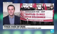 Turcs tué en Irak : 718 arrestations dans les milieux pro-kurdes